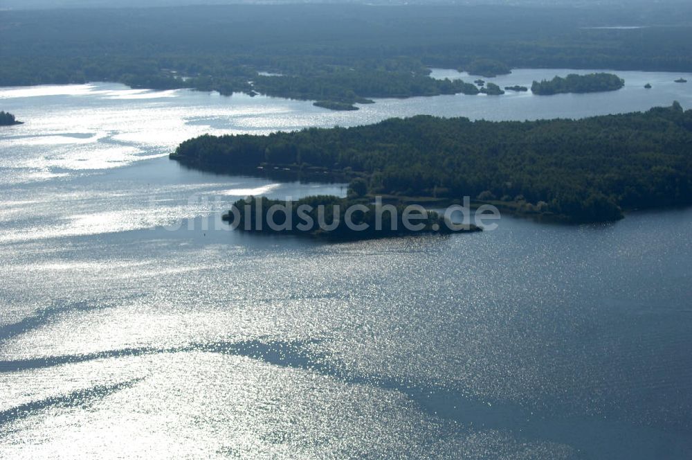 Senftenberg aus der Vogelperspektive: Senftenberger See