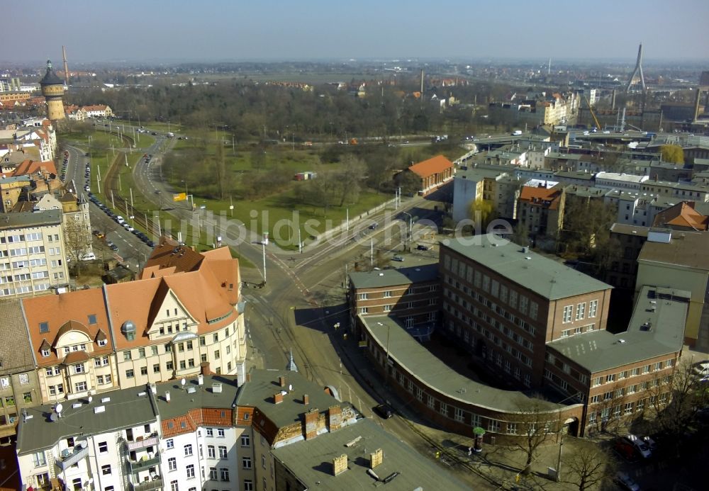 Luftaufnahme Halle (Saale) - Seniorenpflegeheim am Steintorpalais in Halle (Saale) im Bundesland Sachsen-Anhalt