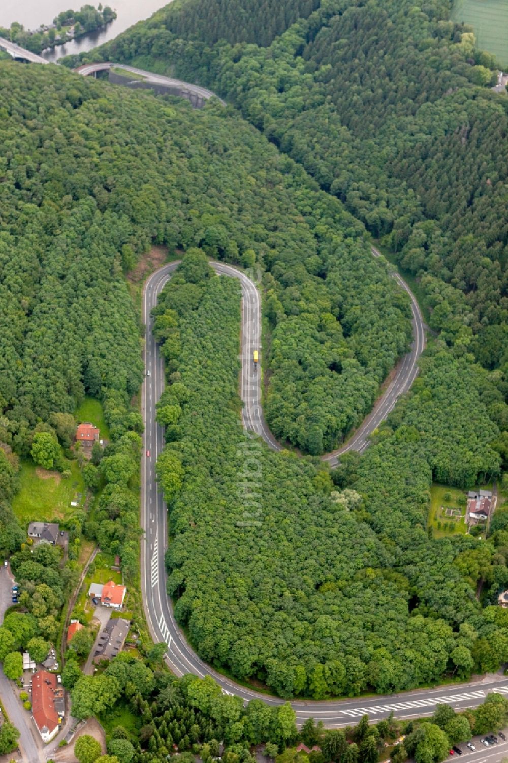 Dortmund aus der Vogelperspektive: Serpentine in Dortmund im Bundesland Nordrhein-Westphalen