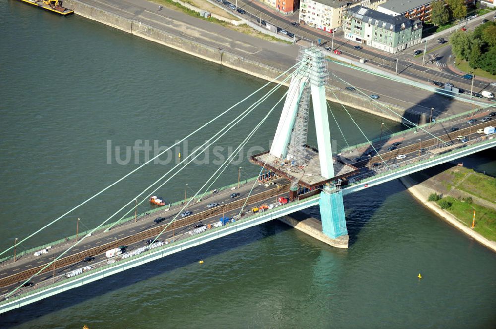 Köln aus der Vogelperspektive: Severinsbrücke in Köln