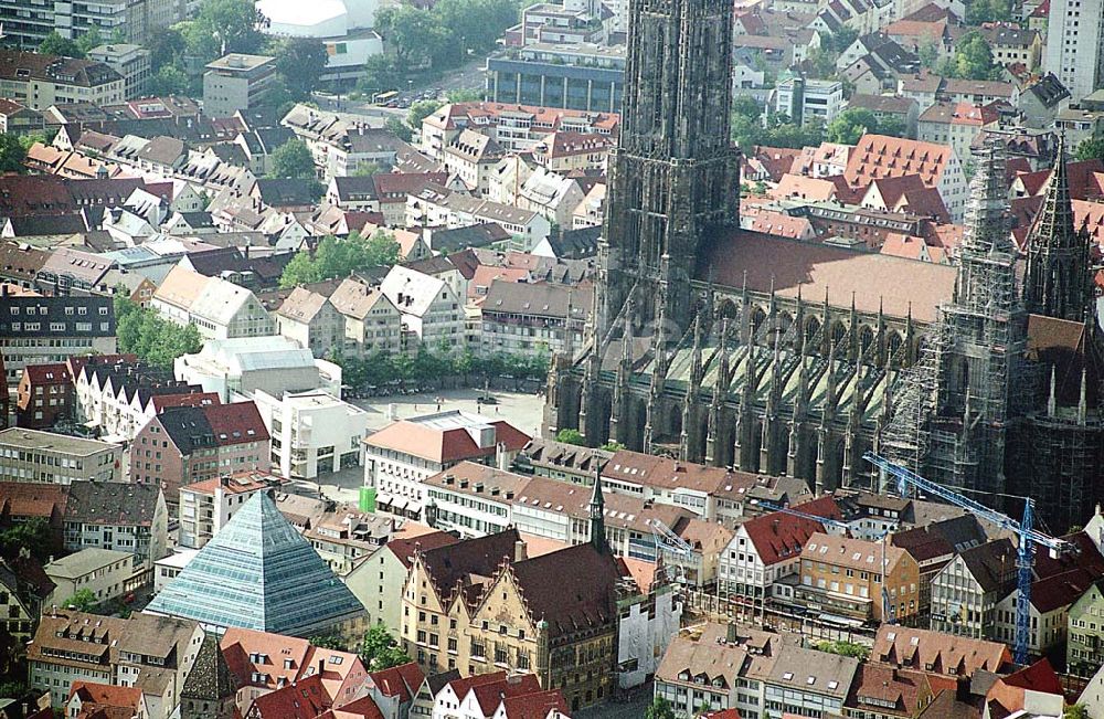 Ulm / Baden Württemburg von oben - Sicht auf die Altstadt von Ulm