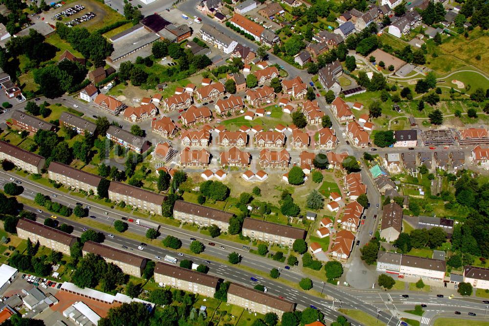 Luftbild Bottrop - Siedlung Bottrop