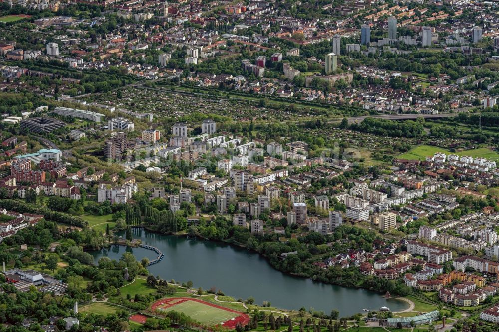 Betzenhausen von oben - Siedlungsgebiet Betzenhausen Ortsteil von Freiburg im Bundesland Baden-Württemberg, Deutschland