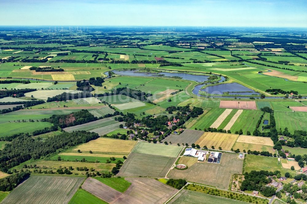 Luftbild Kranenburg - Siedlungsgebiet Brobergen an der Oste in Kranenburg Landkreis Stade im Bundesland Niedersachsen, Deutschland