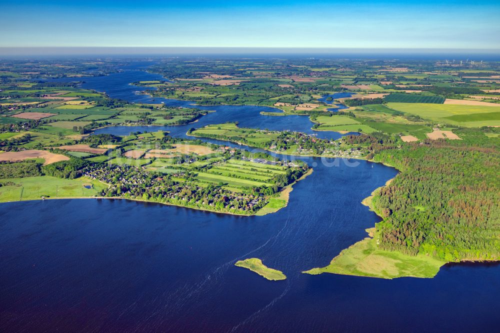 Luftbild Brodersby-Goltoft - Siedlungsgebiet Burg an der Schlei in Brodersby-Goltoft im Bundesland Schleswig-Holstein, Deutschland