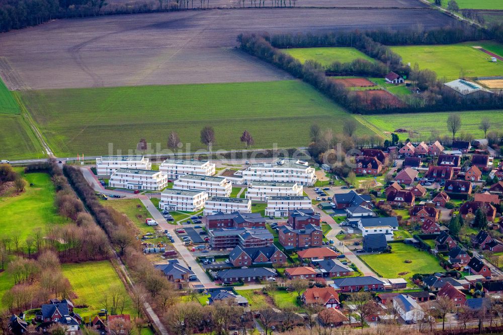 Luftaufnahme Fredenbeck - Siedlungsgebiet Convivo Park in Fredenbeck im Bundesland Niedersachsen, Deutschland