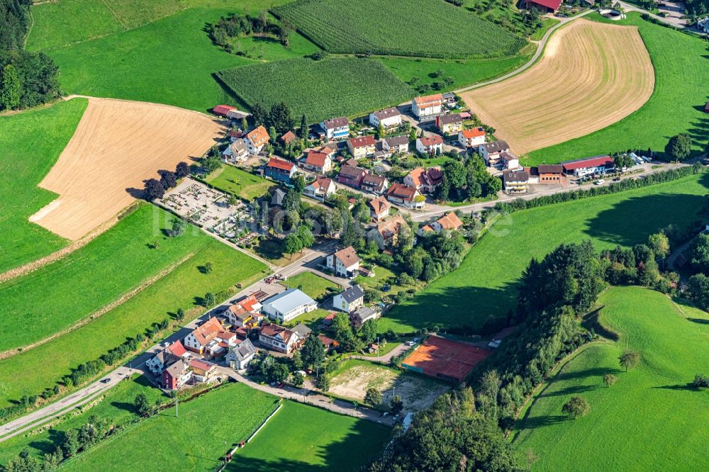 Luftaufnahme Schuttertal - Siedlungsgebiet Dörlinbach in Schuttertal im Bundesland Baden-Württemberg, Deutschland