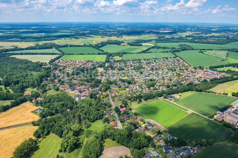 Luftaufnahme Stade - Siedlungsgebiet Hagen in Stade im Bundesland Niedersachsen, Deutschland