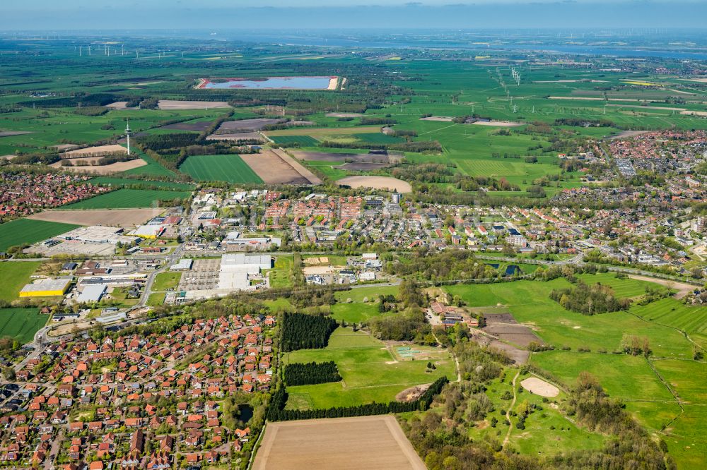 Luftaufnahme Stade - Siedlungsgebiet Hahle in Stade im Bundesland Niedersachsen, Deutschland