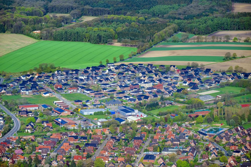 Luftaufnahme Horneburg - Siedlungsgebiet in Horneburg im Bundesland Niedersachsen, Deutschland