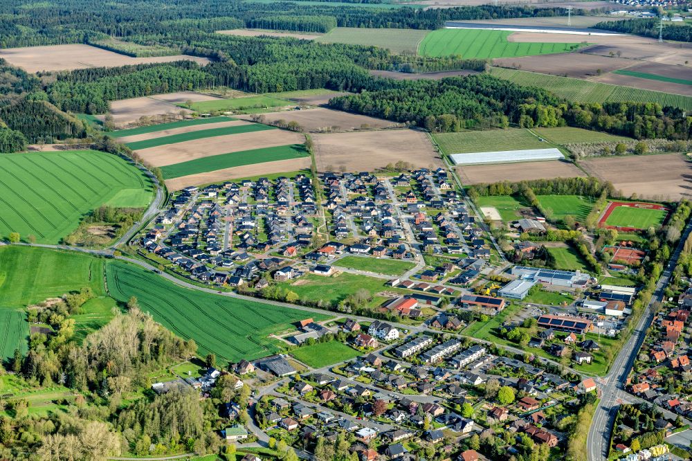 Luftaufnahme Horneburg - Siedlungsgebiet in Horneburg im Bundesland Niedersachsen, Deutschland