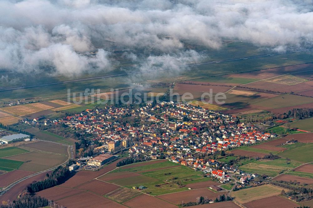 Luftbild Hugsweier - Siedlungsgebiet Hugsweier im Bundesland Baden-Württemberg, Deutschland