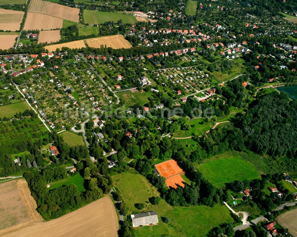 Luftbild Mühlhausen - Siedlungsgebiet und Kleingartenanlagen am Scheidemühlenweg in Mühlhausen im Bundesland Thüringen, Deutschland