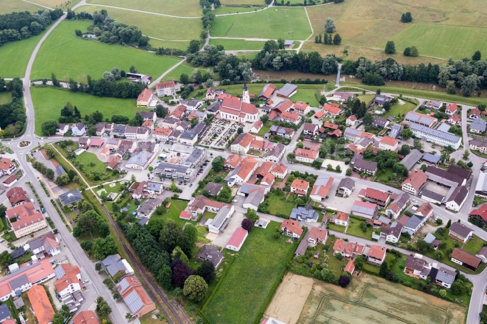 Luftaufnahme Marklkofen - Siedlungsgebiet in Marklkofen im Bundesland Bayern, Deutschland