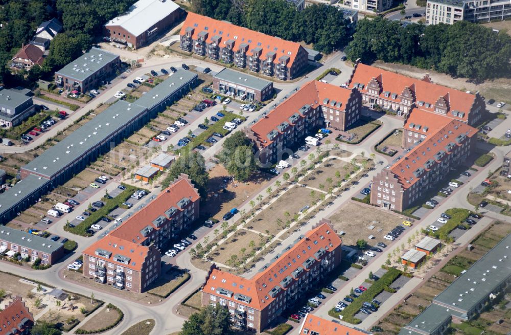 Luftaufnahme Oldenburg - Siedlungsgebiet Neu-Donnerschwee des ehemaliegen Kasernengeländes in Oldenburg im Bundesland Niedersachsen, Deutschland