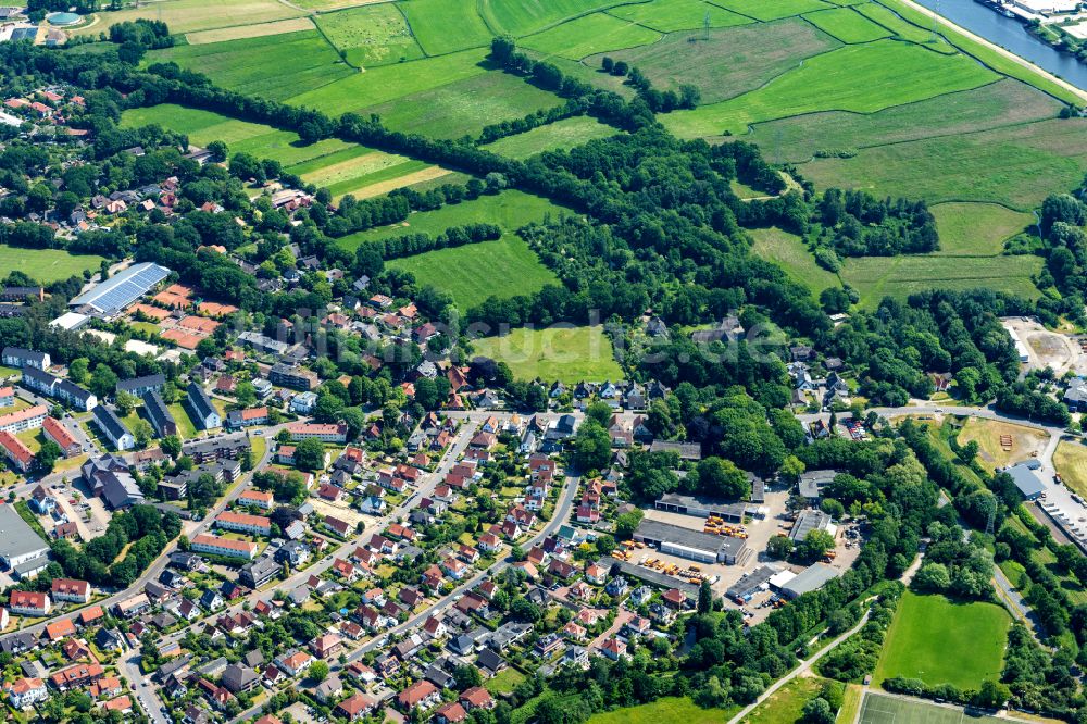 Luftaufnahme Oldenburg - Siedlungsgebiet Neu-Donnerschwee des ehemaliegen Kasernengeländes in Oldenburg im Bundesland Niedersachsen, Deutschland