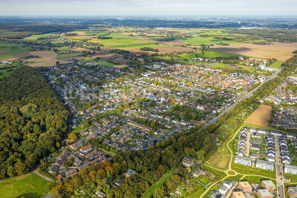 Kamp-Lintfort aus der Vogelperspektive: Siedlungsgebiet Niersenbruch in Kamp-Lintfort im Bundesland Nordrhein-Westfalen, Deutschland