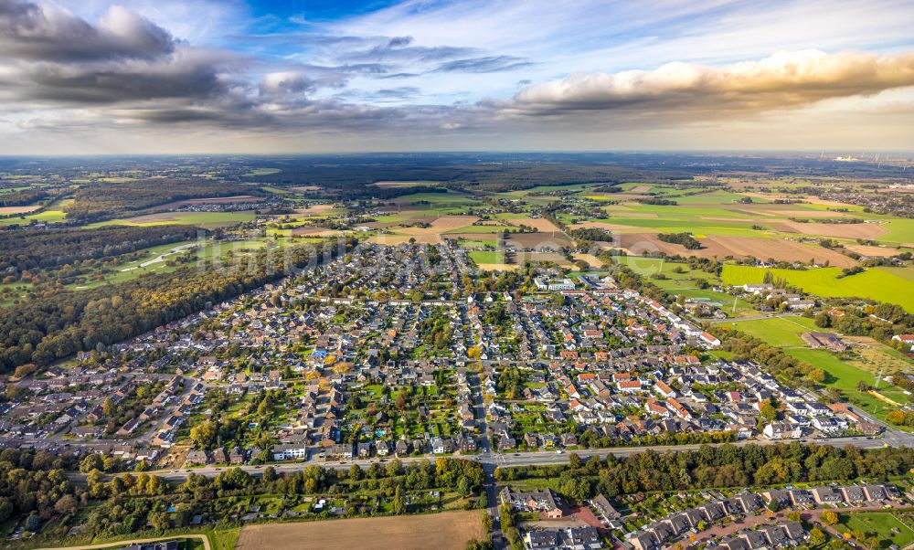 Kamp-Lintfort von oben - Siedlungsgebiet Niersenbruch in Kamp-Lintfort im Bundesland Nordrhein-Westfalen, Deutschland