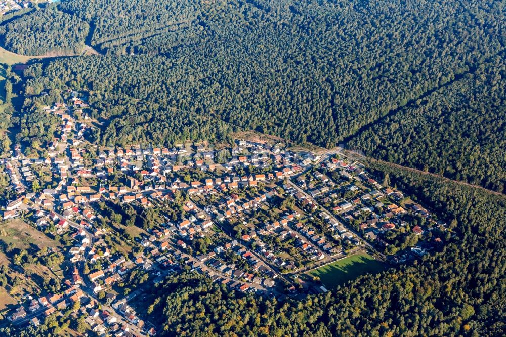 Luftaufnahme Oberbexbach - Siedlungsgebiet in Oberbexbach im Bundesland Saarland, Deutschland