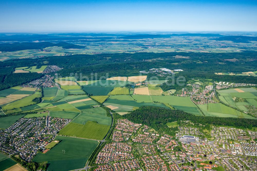 Hildesheim von oben - Siedlungsgebiet Ochtersum in Hildesheim im Bundesland Niedersachsen, Deutschland