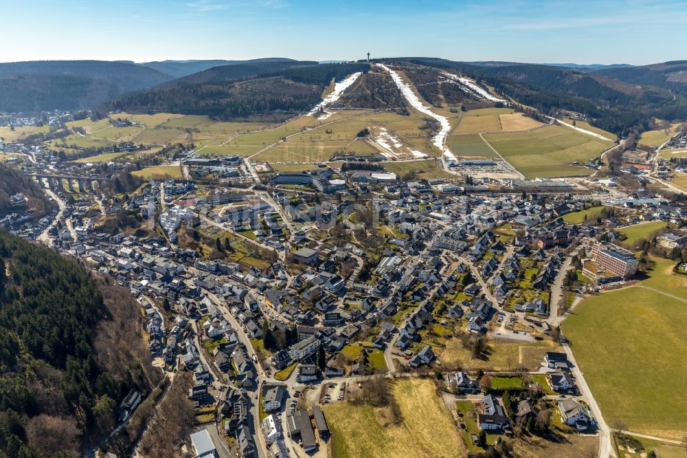 Willingen (Upland) aus der Vogelperspektive: Siedlungsgebiet im Ortsteil Effelsberg in Willingen (Upland) im Bundesland Hessen, Deutschland