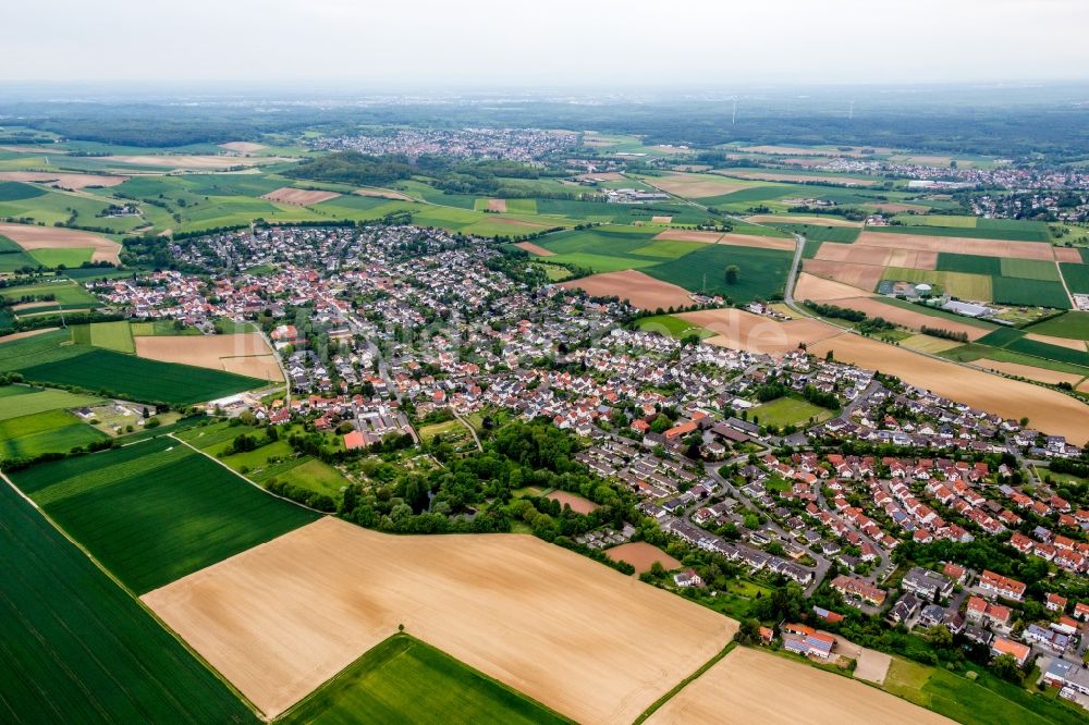 Reinheim aus der Vogelperspektive: Siedlungsgebiet im Ortsteil Georgenhausen in Reinheim im Bundesland Hessen, Deutschland