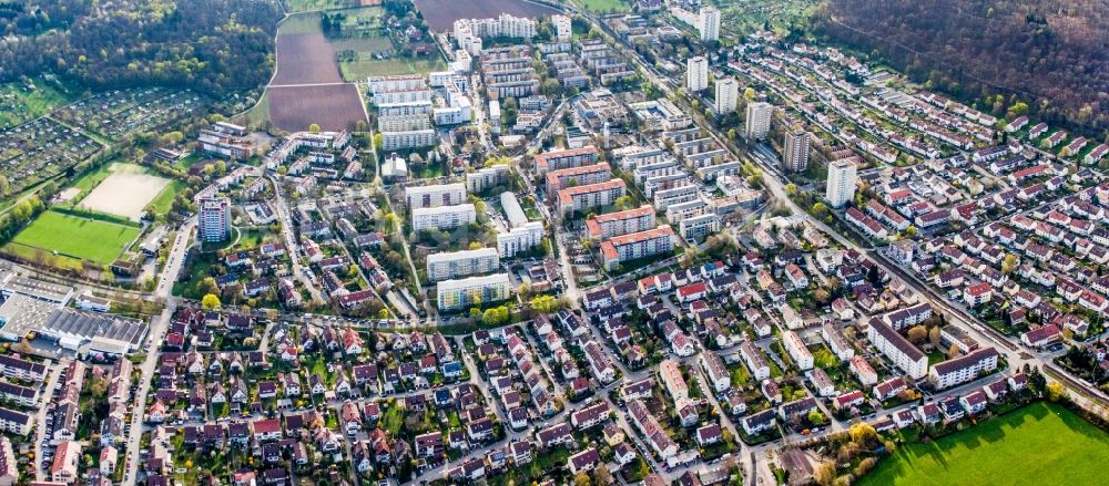 Stuttgart von oben - Siedlungsgebiet im Ortsteil Giebel in Stuttgart im Bundesland Baden-Württemberg, Deutschland