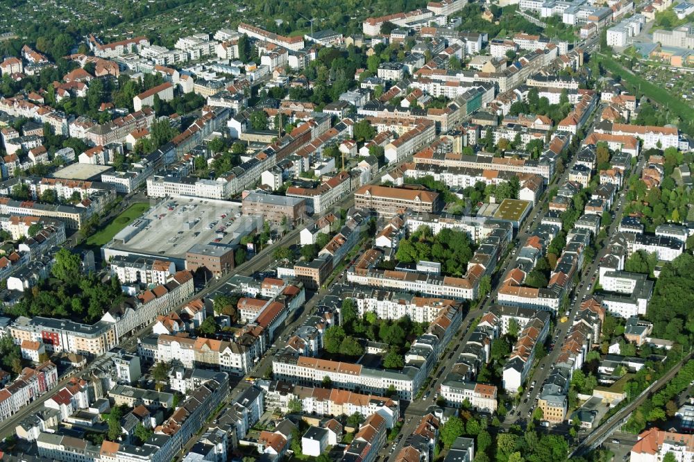 Leipzig von oben - Siedlungsgebiet im Ortsteil Gohlis in Leipzig im Bundesland Sachsen, Deutschland