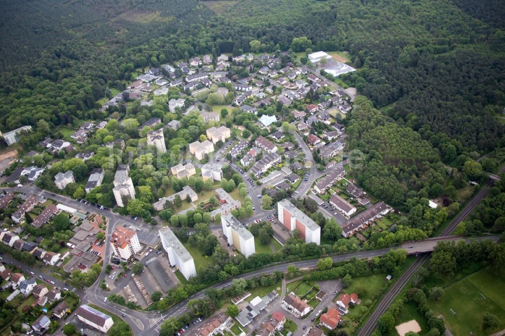 Luftbild Hanau - Siedlungsgebiet im Ortsteil Großauheim in Hanau im Bundesland Hessen, Deutschland