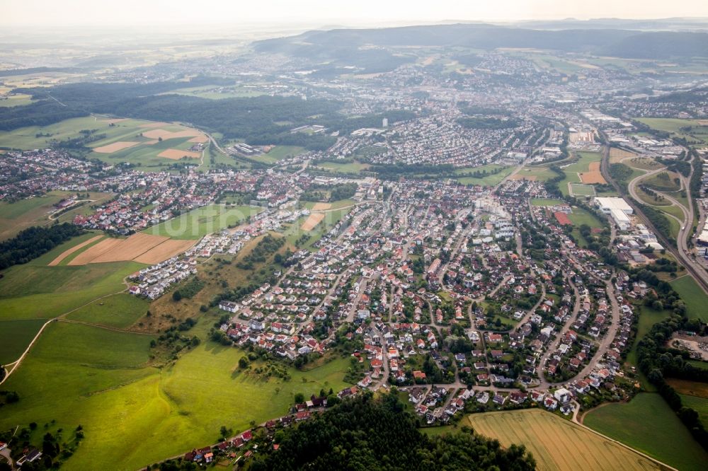 Aalen aus der Vogelperspektive: Siedlungsgebiet im Ortsteil Hofherrnweiler in Aalen im Bundesland Baden-Württemberg, Deutschland