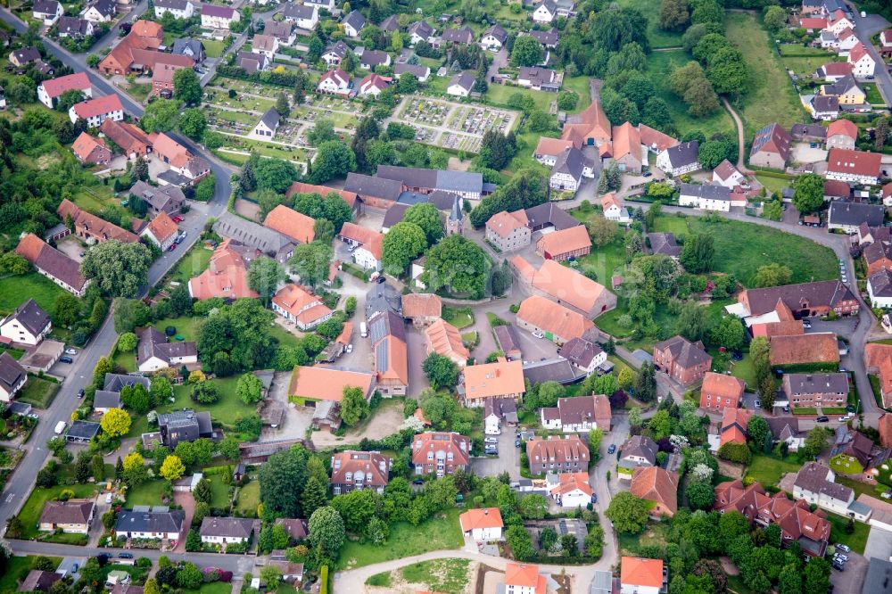 Hameln von oben - Siedlungsgebiet im Ortsteil Klein Berkel in Hameln im Bundesland Niedersachsen, Deutschland