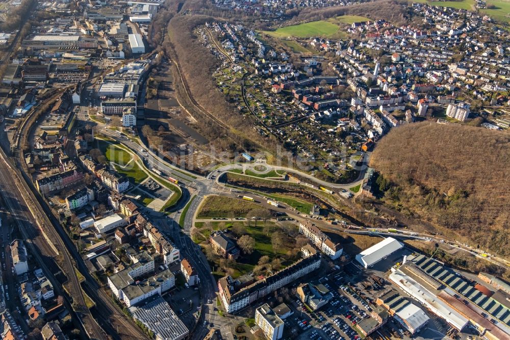 Luftaufnahme Hagen - Siedlungsgebiet im Ortsteil Philippshöhe in Hagen im Bundesland Nordrhein-Westfalen, Deutschland