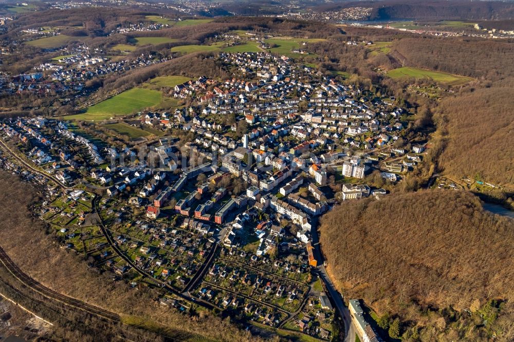 Hagen aus der Vogelperspektive: Siedlungsgebiet im Ortsteil Philippshöhe in Hagen im Bundesland Nordrhein-Westfalen, Deutschland