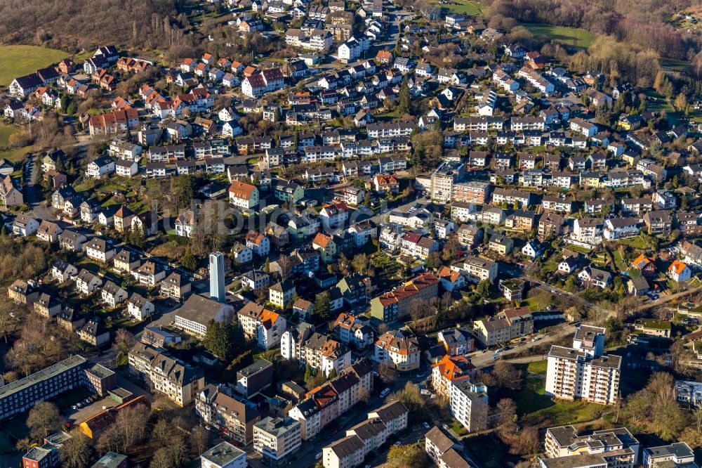 Luftbild Hagen - Siedlungsgebiet im Ortsteil Philippshöhe in Hagen im Bundesland Nordrhein-Westfalen, Deutschland