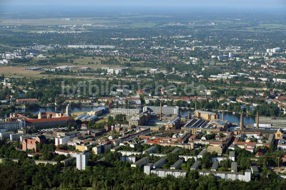 Berlin von oben - Siedlungsgebiet im Ortsteil Schöneweide in Berlin, Deutschland