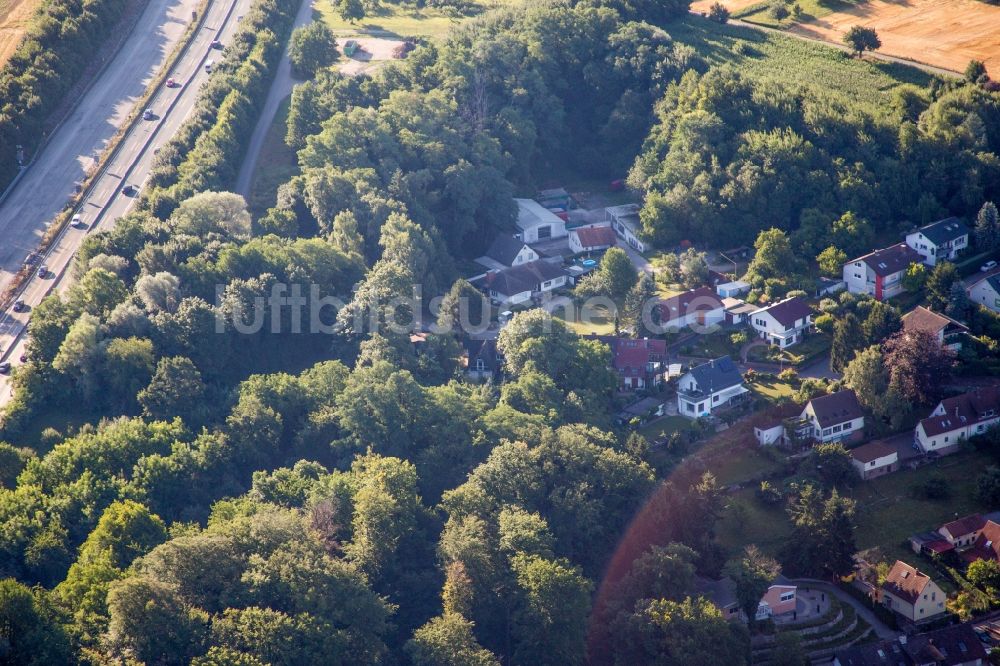 Karlsruhe von oben - Siedlungsgebiet im Ortsteil Wolfartsweier in Karlsruhe im Bundesland Baden-Württemberg, Deutschland