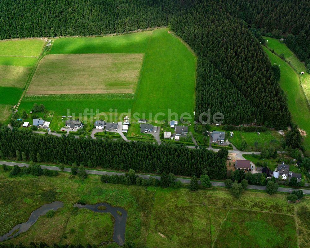 Röspe von oben - Siedlungsgebiet am Rüsper Weg in Röspe im Bundesland Nordrhein-Westfalen, Deutschland