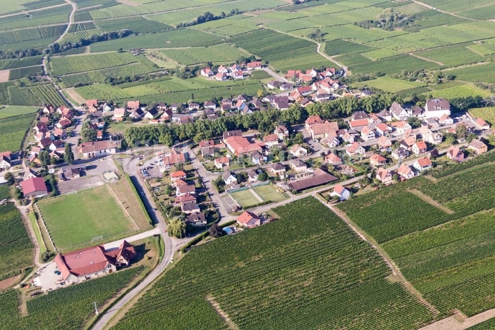 Luftbild Saint-Hippolyte - Siedlungsgebiet in Saint-Hippolyte in Grand Est, Frankreich