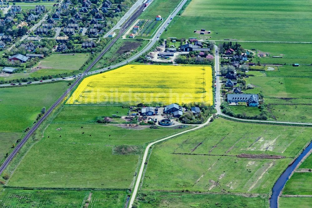 Keitum von oben - Siedlungsgebiet Siidik in Keitum auf Sylt im Bundesland Schleswig-Holstein, Deutschland