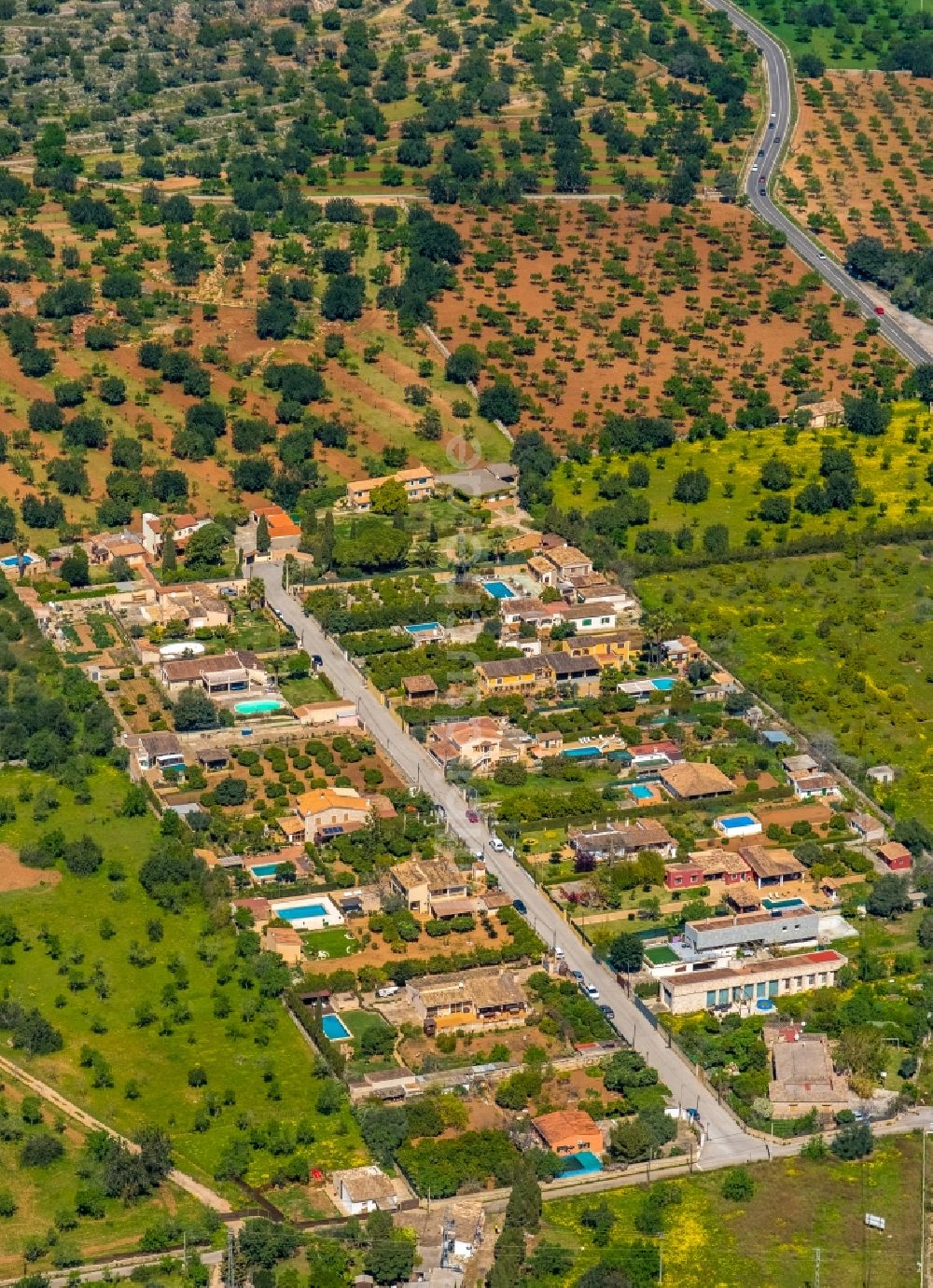 Son Maxella aus der Vogelperspektive: Siedlungsgebiet in Son Maxella in Balearische Insel Mallorca, Spanien