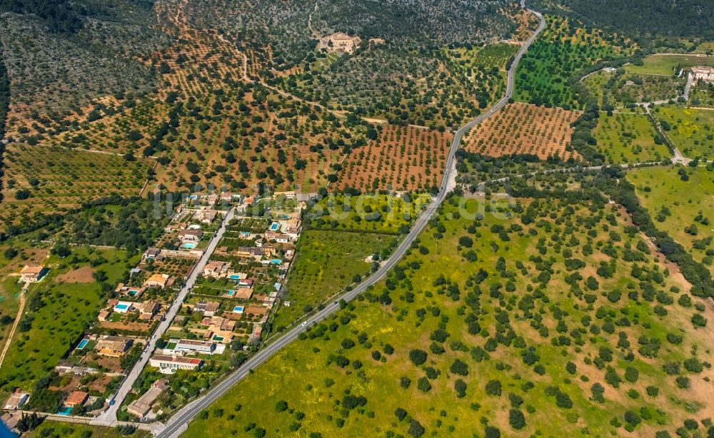 Son Maxella von oben - Siedlungsgebiet in Son Maxella in Balearische Insel Mallorca, Spanien