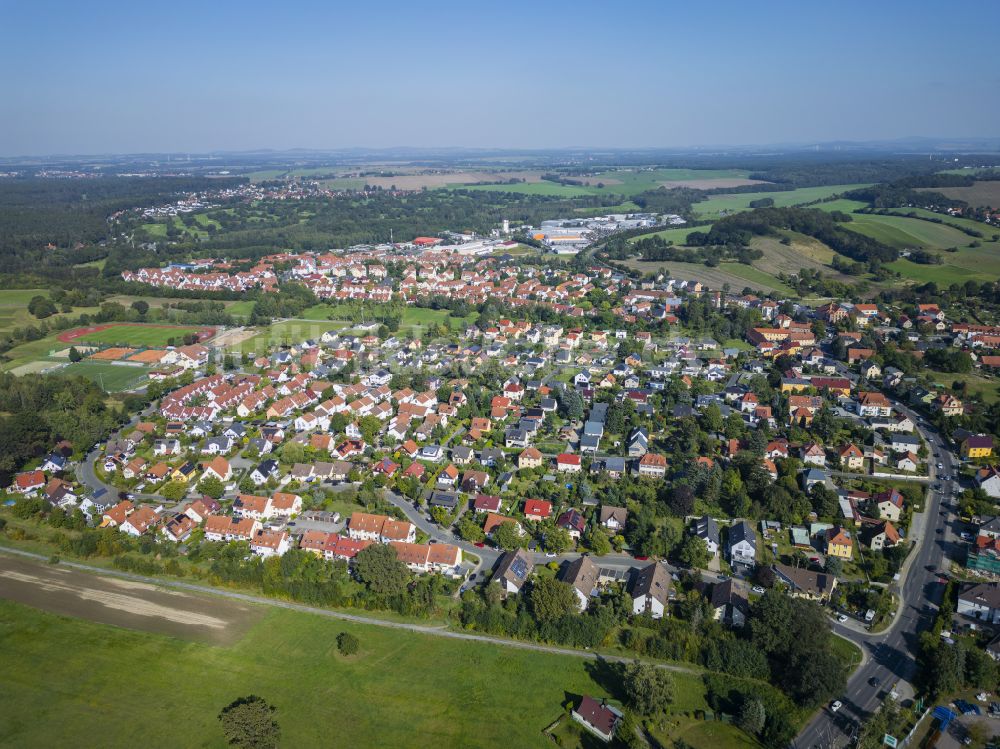 Luftbild Dresden - Siedlungsgebiet Weißig in Dresden im Bundesland Sachsen, Deutschland