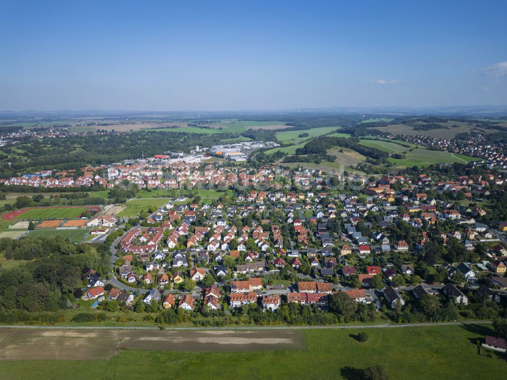 Luftaufnahme Dresden - Siedlungsgebiet Weißig in Dresden im Bundesland Sachsen, Deutschland