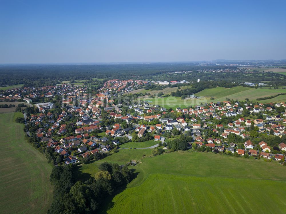 Dresden von oben - Siedlungsgebiet Weißig in Dresden im Bundesland Sachsen, Deutschland