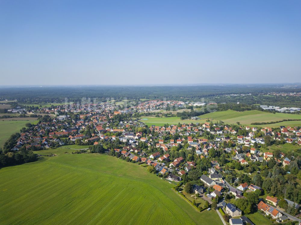 Dresden aus der Vogelperspektive: Siedlungsgebiet Weißig in Dresden im Bundesland Sachsen, Deutschland