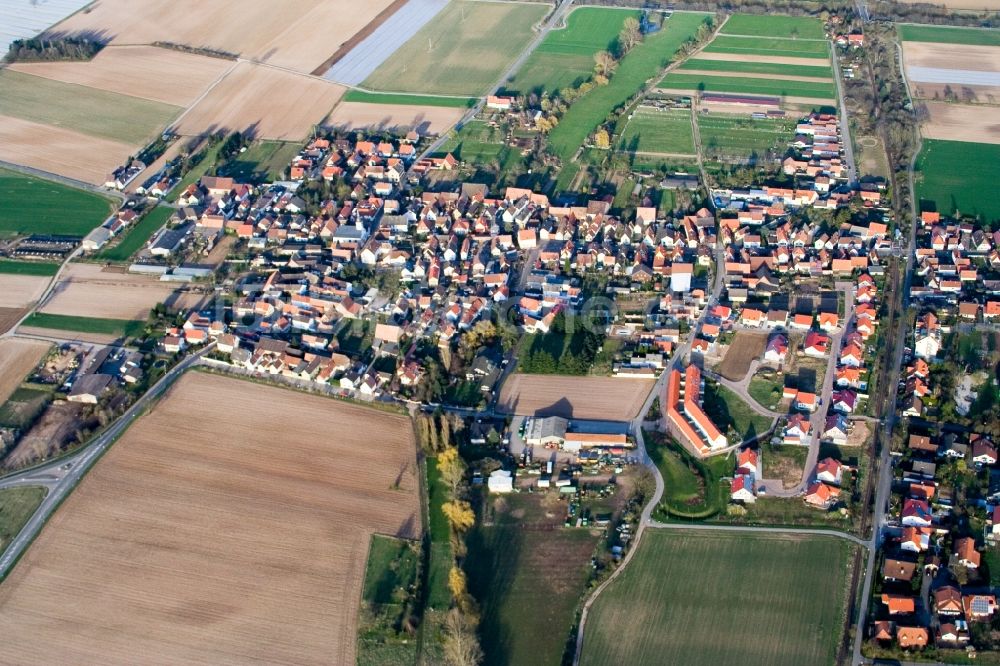 Luftbild Westheim (Pfalz) - Siedlungsgebiet in Westheim (Pfalz) im Bundesland Rheinland-Pfalz, Deutschland