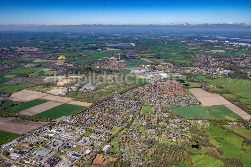 Luftbild Stade - Siedlungsgebiet Wiepenkathen in Stade im Bundesland Niedersachsen, Deutschland