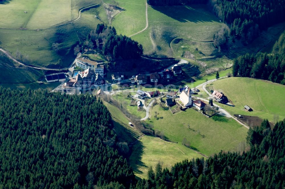 Wolfach von oben - Siedlungsgebiet in Wolfach im Bundesland Baden-Württemberg, Deutschland