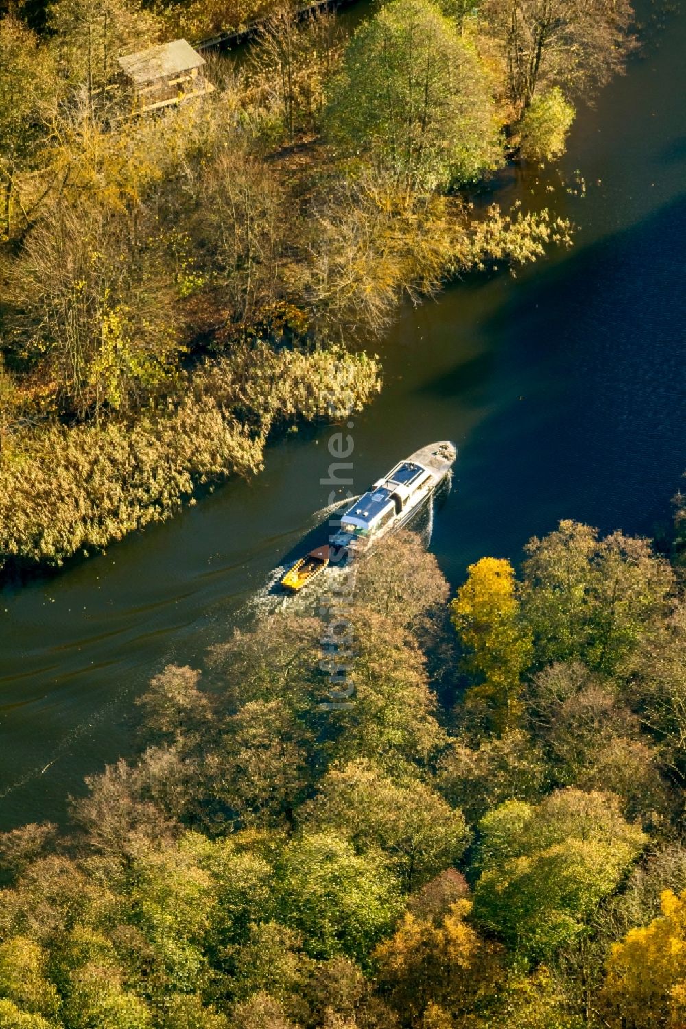 Luftaufnahme Fürstenberg / Havel - Siggelhavel in Fürstenberg/Havel im Bundesland Brandenburg