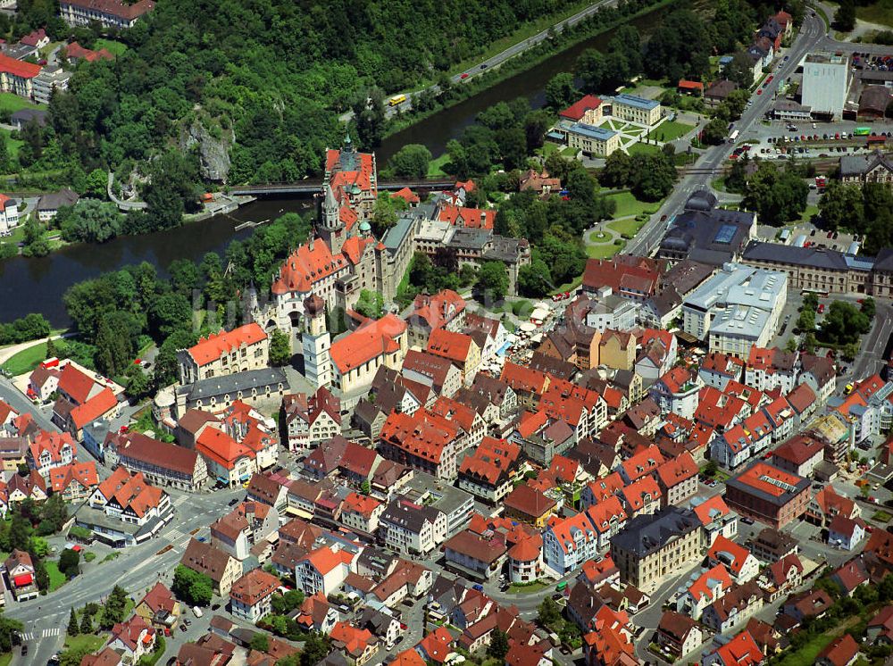 Luftbild Sigmaringen - Sigmaringen am Südrand der Schwäbischen Alb